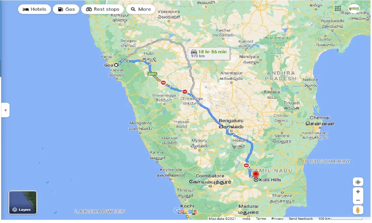 goa-to-kolli-hills-one-way