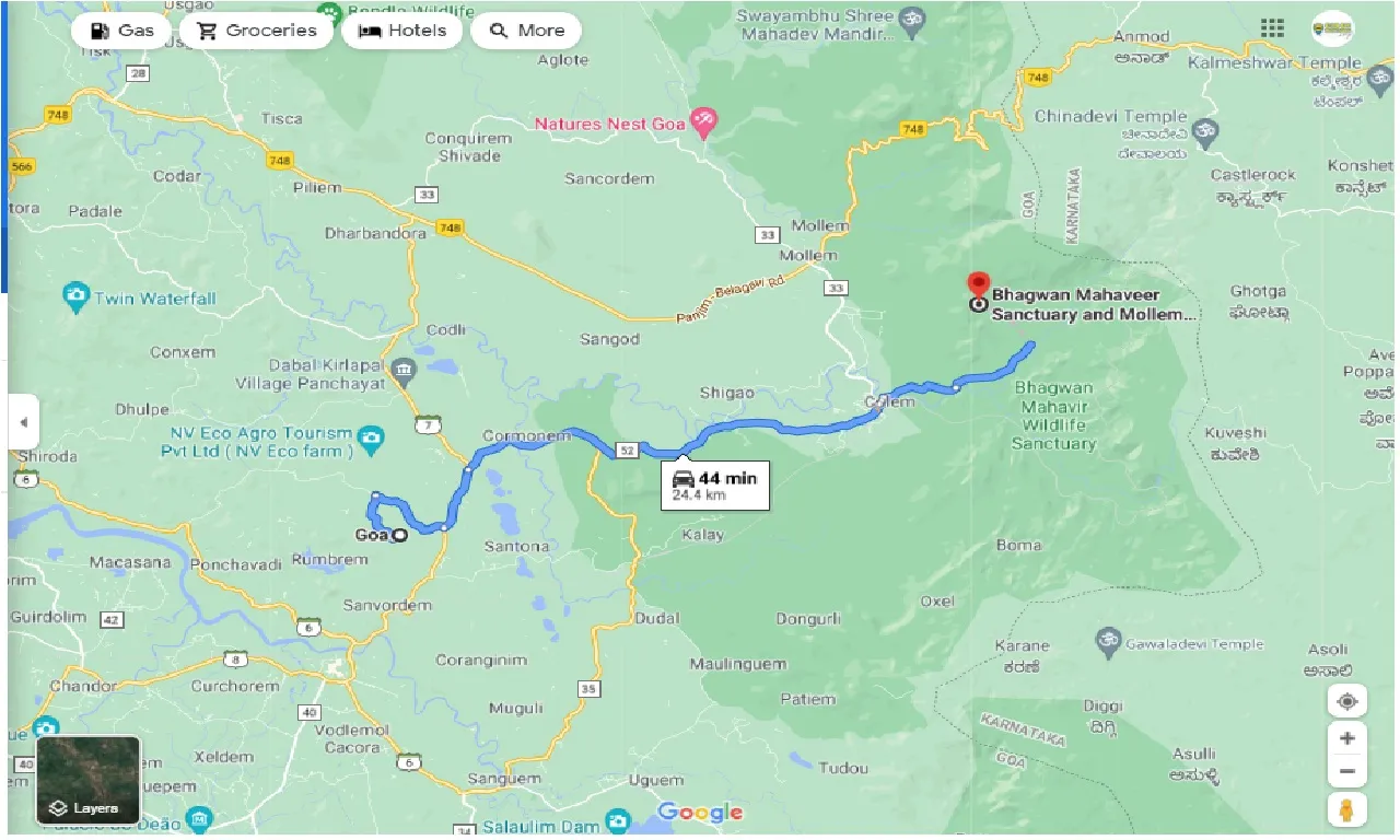 goa-to-mollem-national-park-one-way