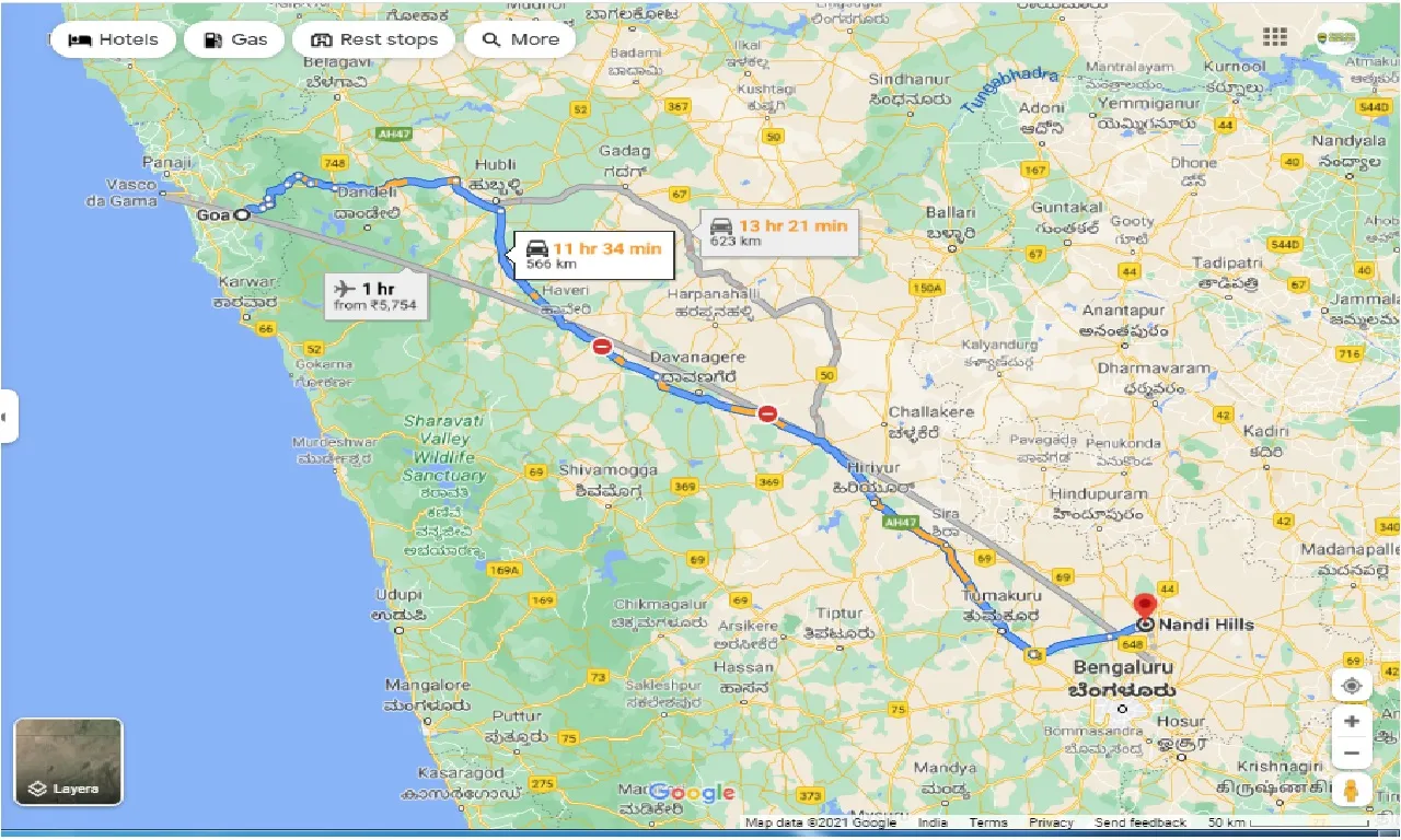 goa-to-nandi-hills-round-trip