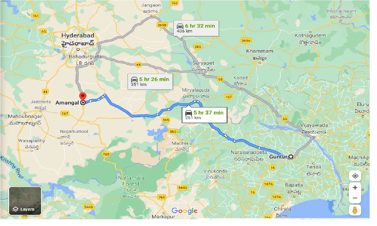 guntur-to-amangal-taxi