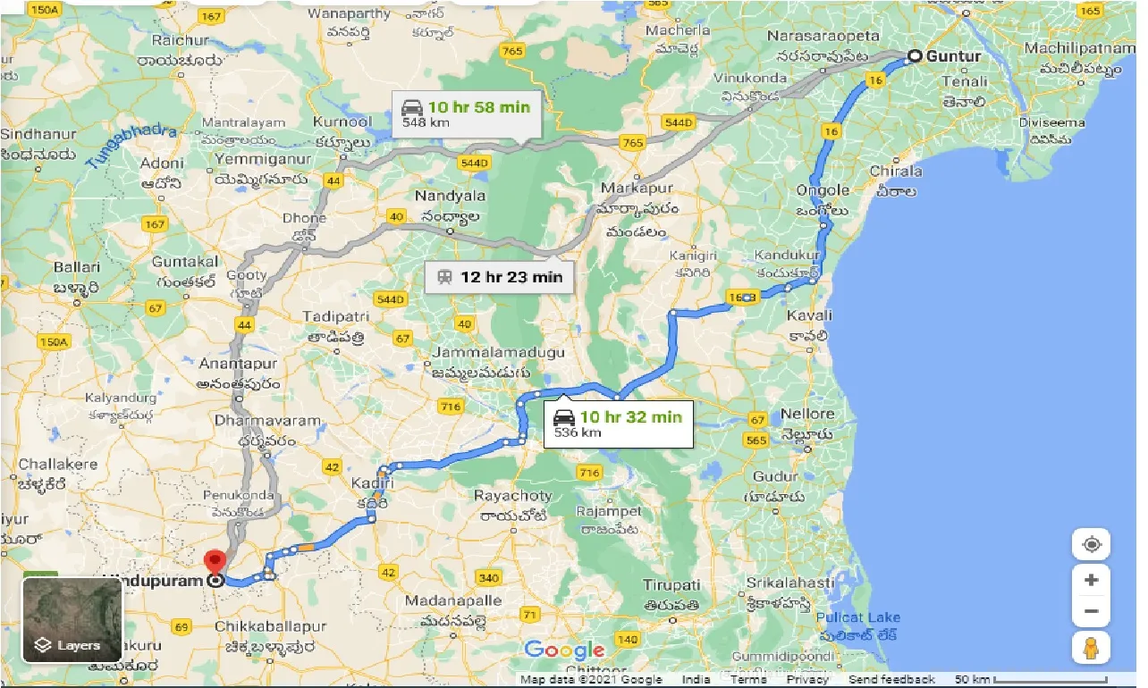 guntur-to-hindupuram-taxi