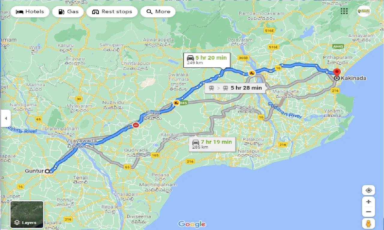 guntur-to-kakinada-one-way