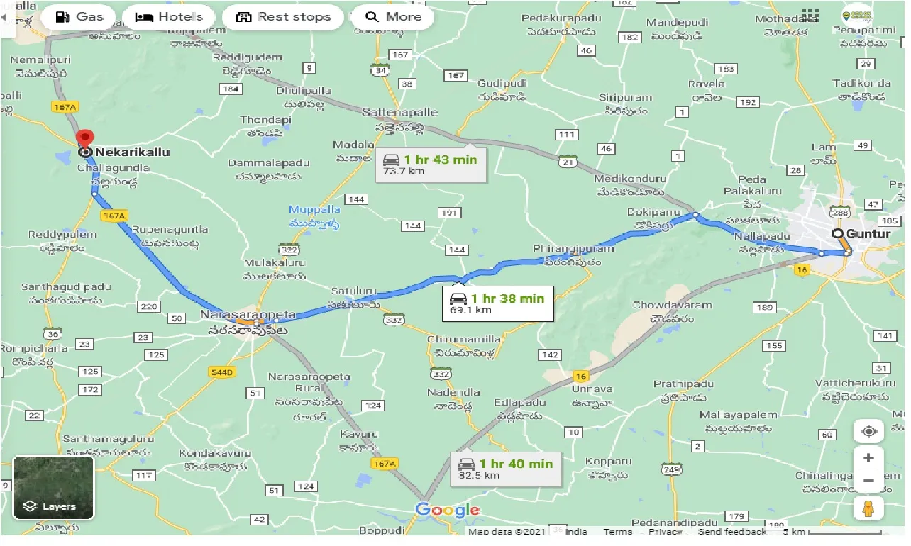 guntur-to-nekarikallu-one-way