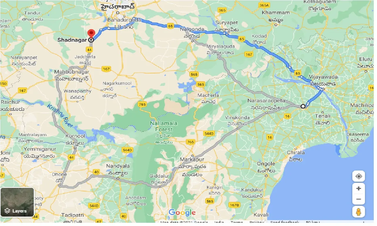 guntur-to-shadnagar-one-way