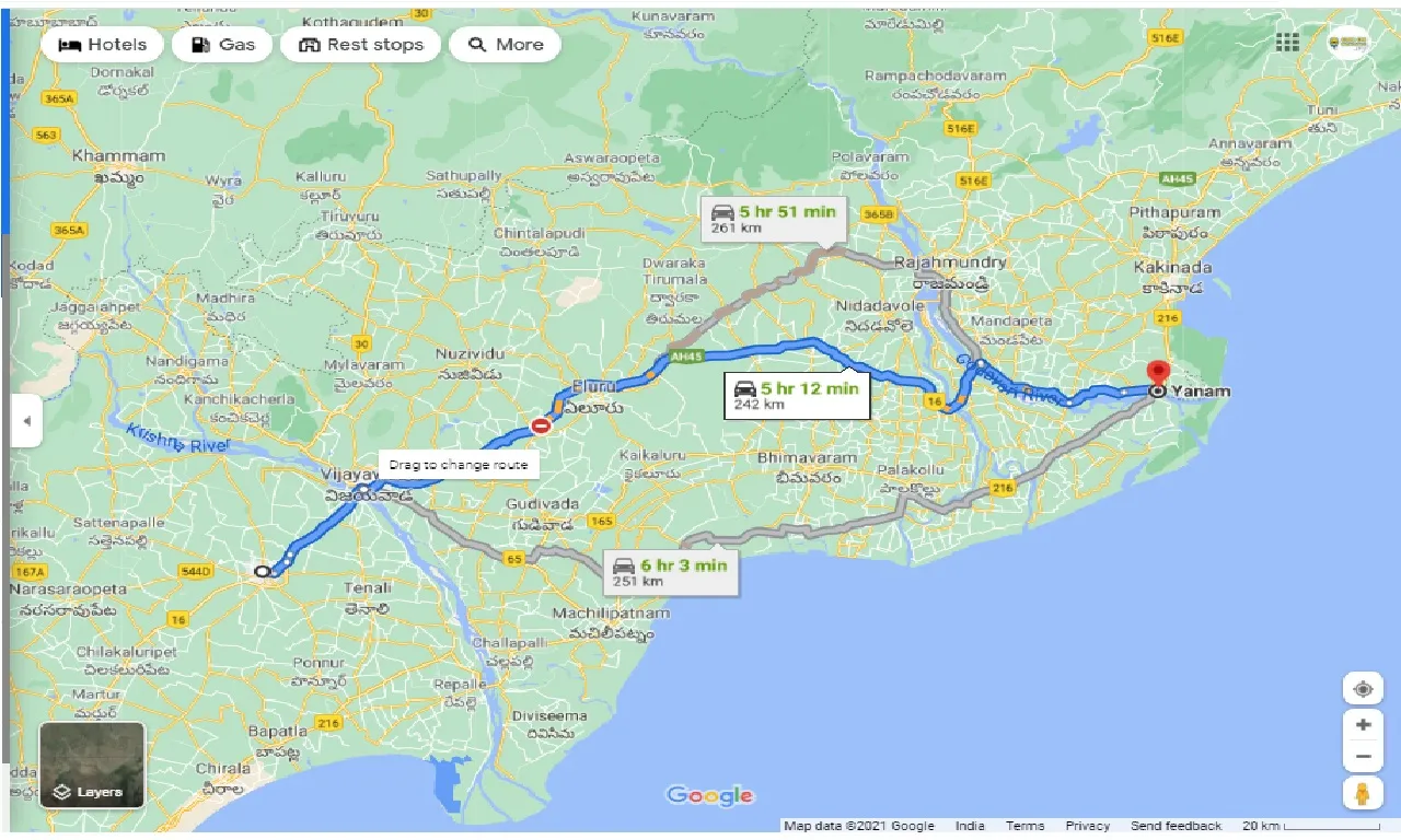 guntur-to-yanam-round-trip