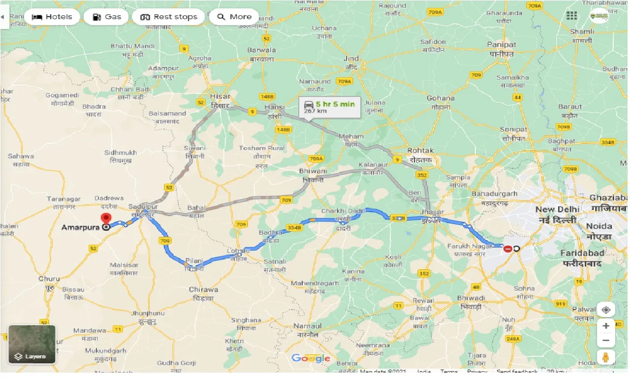 gurgaon-to-amarpura-round-trip