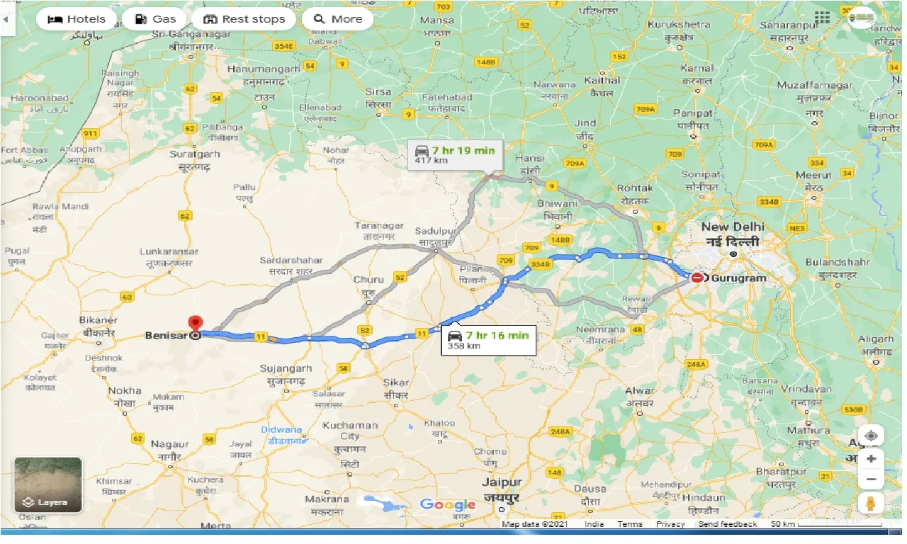 gurgaon-to-benisar-round-trip