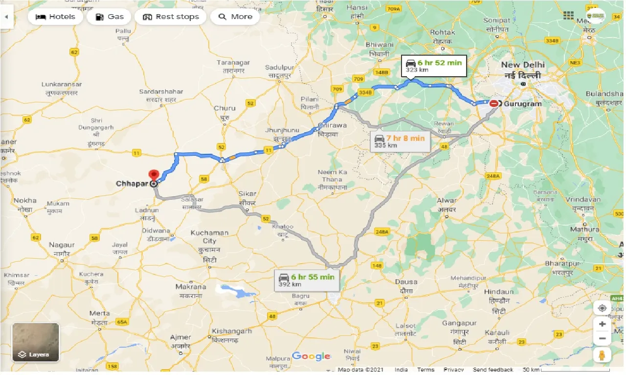 gurgaon-to-chhapar-round-trip