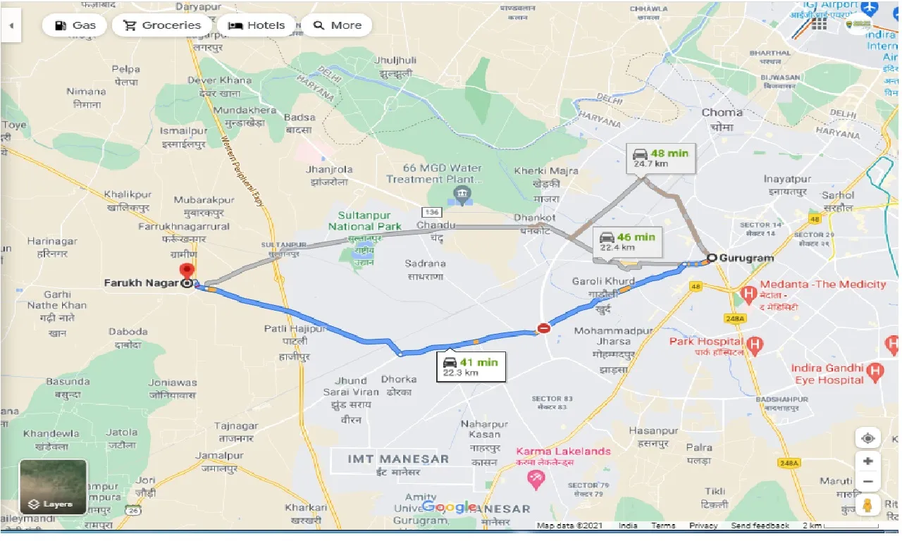 gurgaon-to-farukh-nagar-one-way