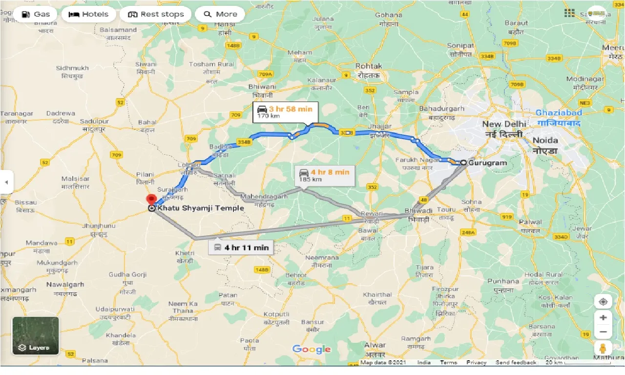 gurgaon-to-khatu-shyamji-round-trip