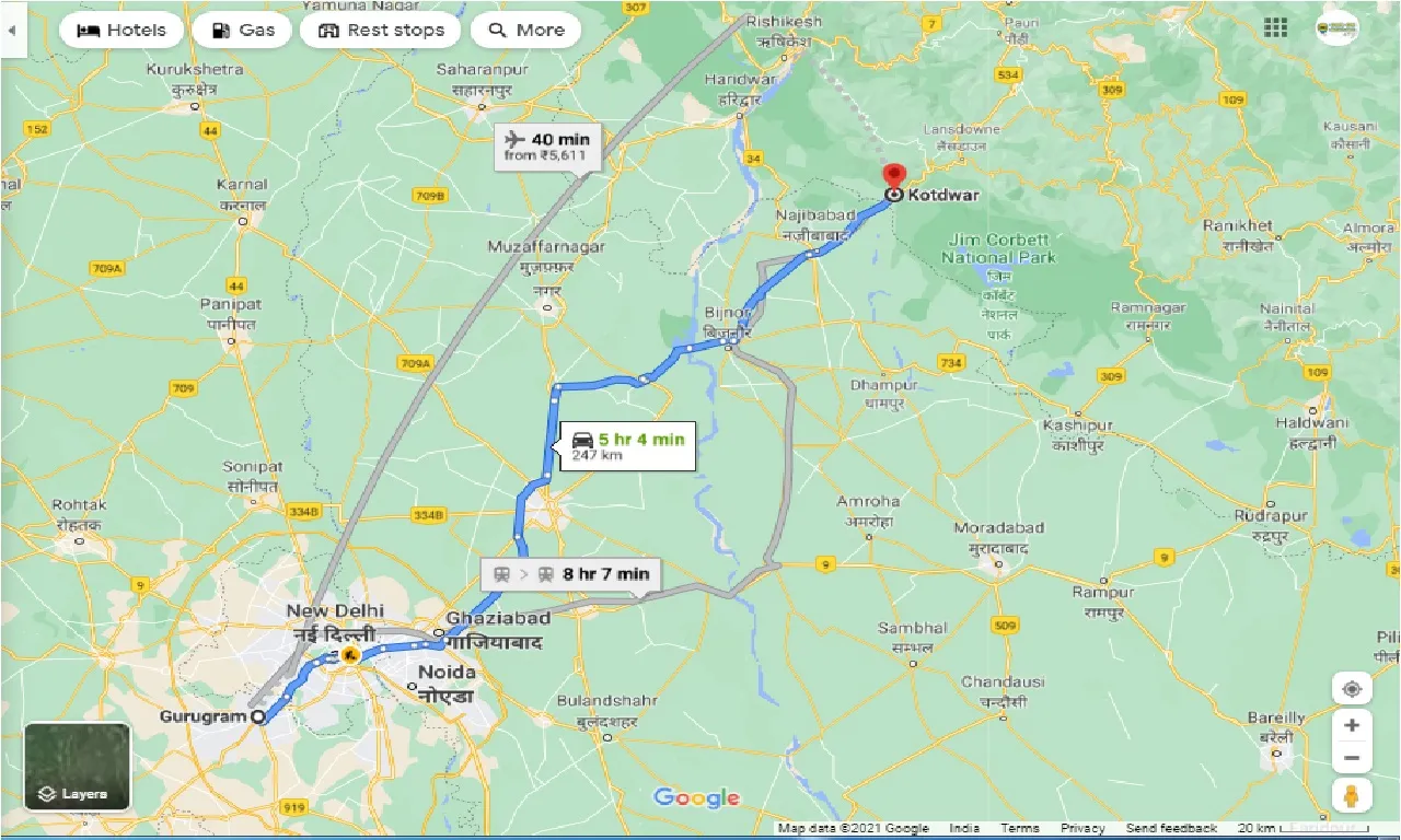 gurgaon-to-kotdwar-round-trip