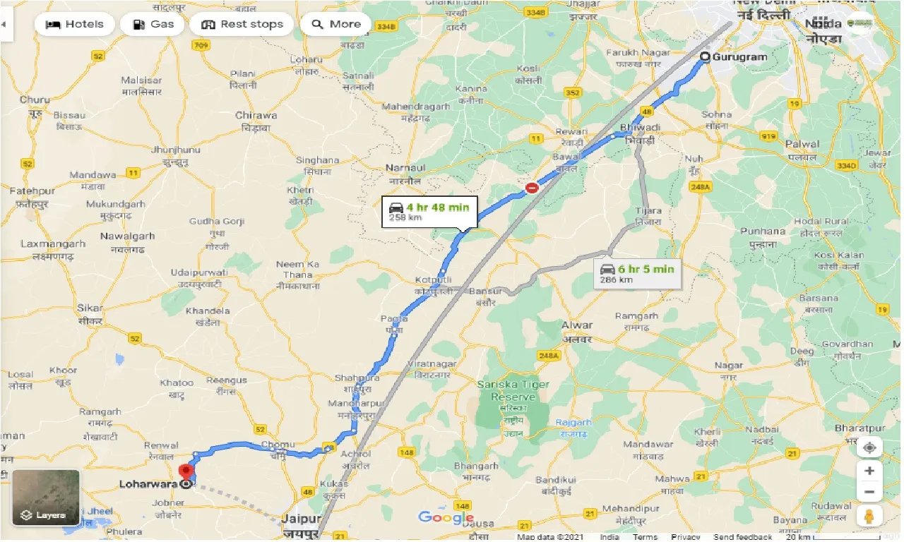 gurgaon-to-loharwara-round-trip