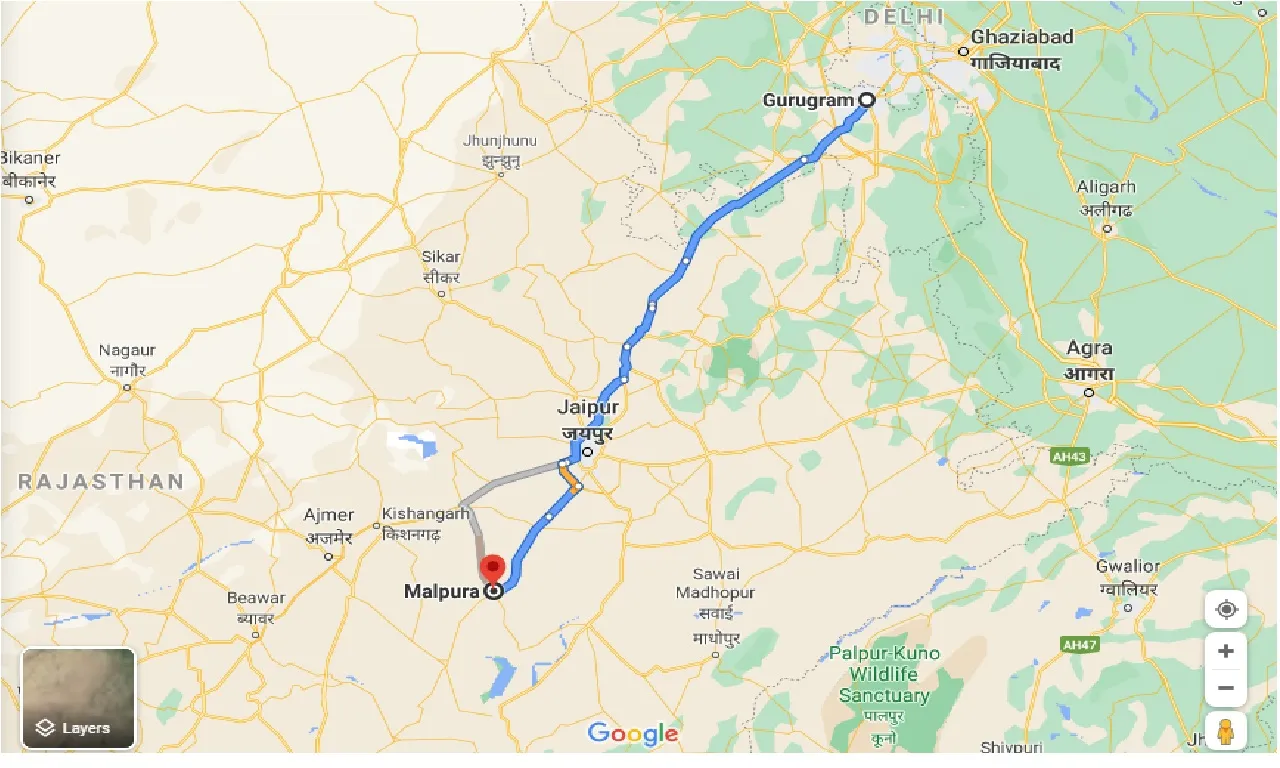 gurgaon-to-malpura-taxi