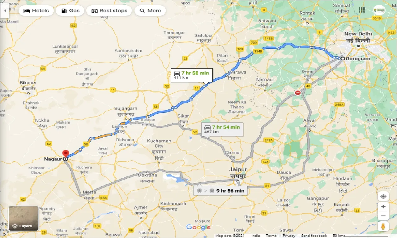 gurgaon-to-nagaur-round-trip