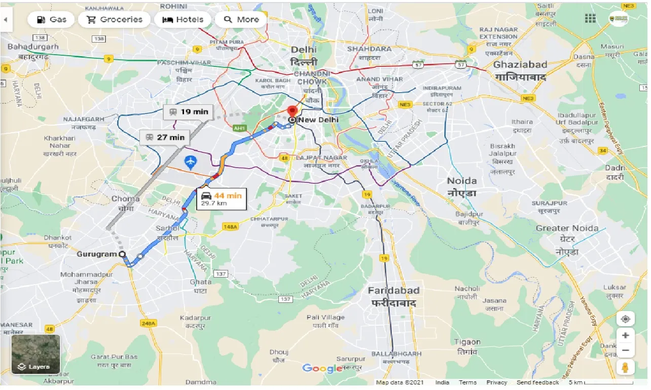 gurgaon-to-new-delhi-round-trip