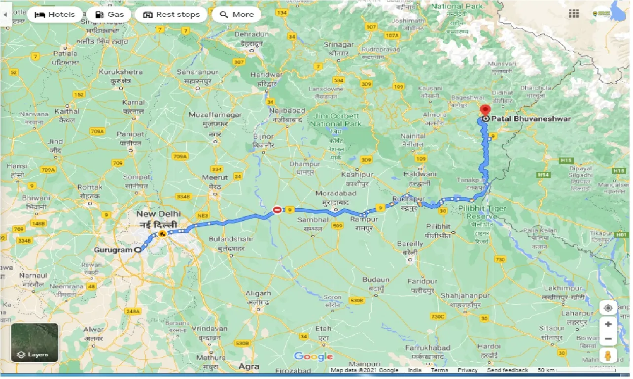 gurgaon-to-patal-bhuvaneshwar-one-way