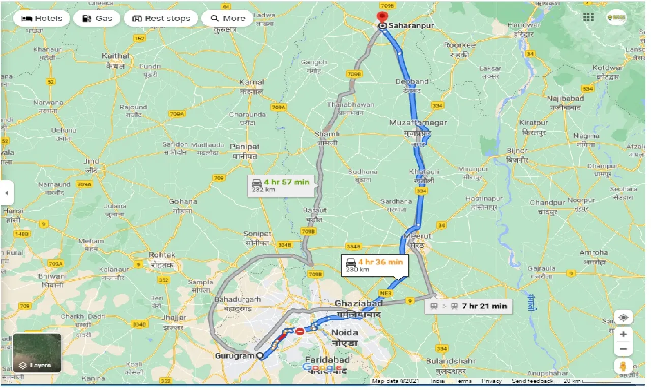 gurgaon-to-saharanpur-round-trip