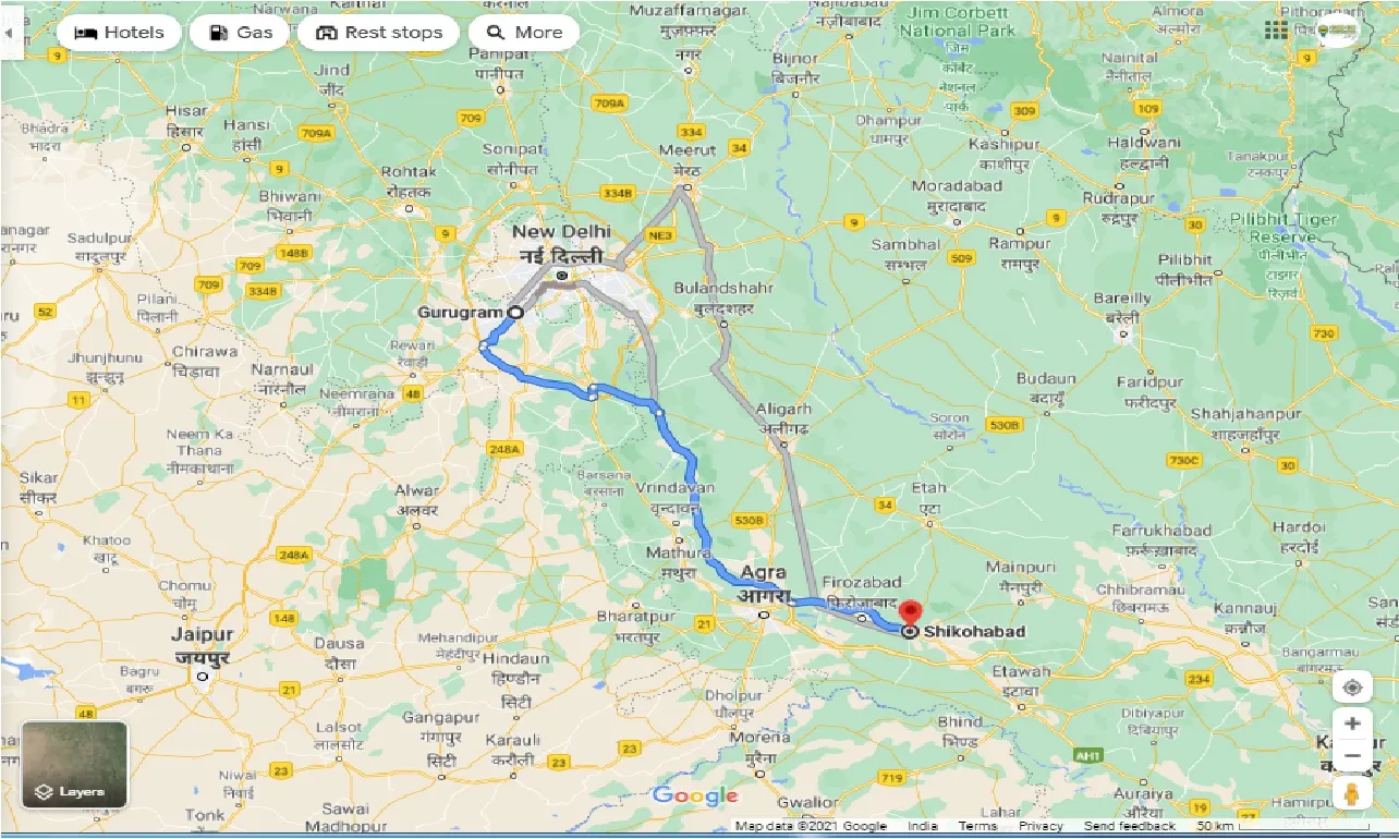 gurgaon-to-shikohabad-round-trip