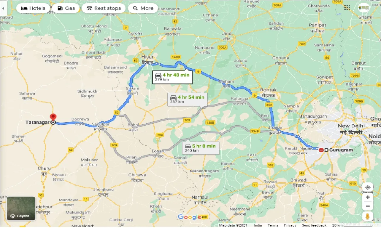 gurgaon-to-taranagar-round-trip