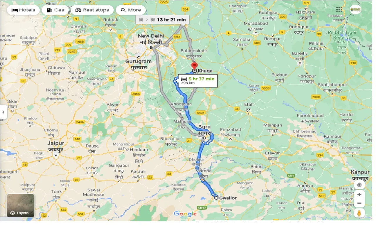 gwalior-to-khurja-round-trip