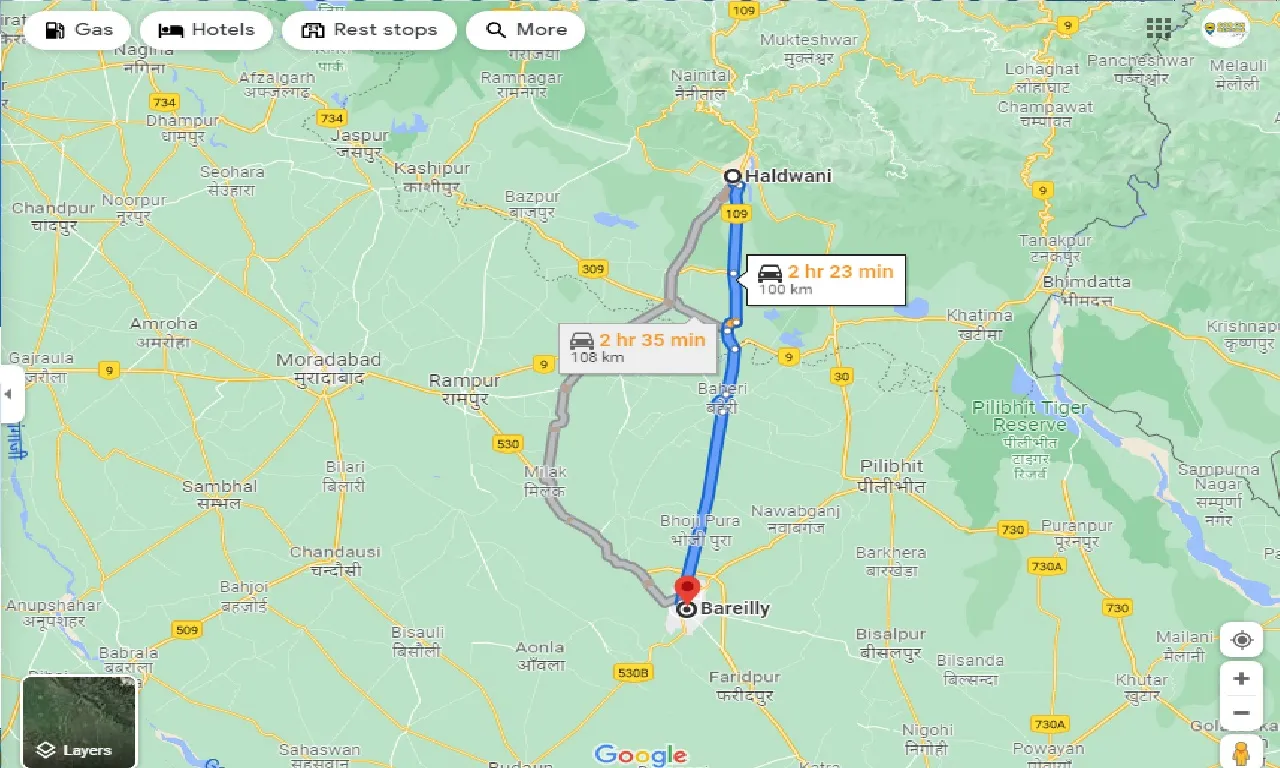 haldwani-to-bareilly-one-way