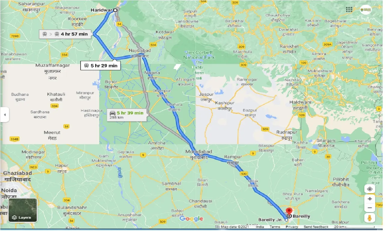 haridwar-to-bareilly-round-trip