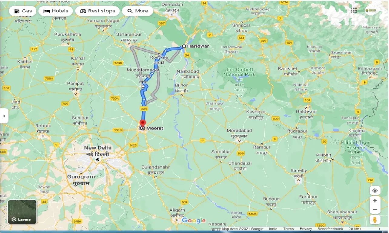 haridwar-to-meerut-one-way