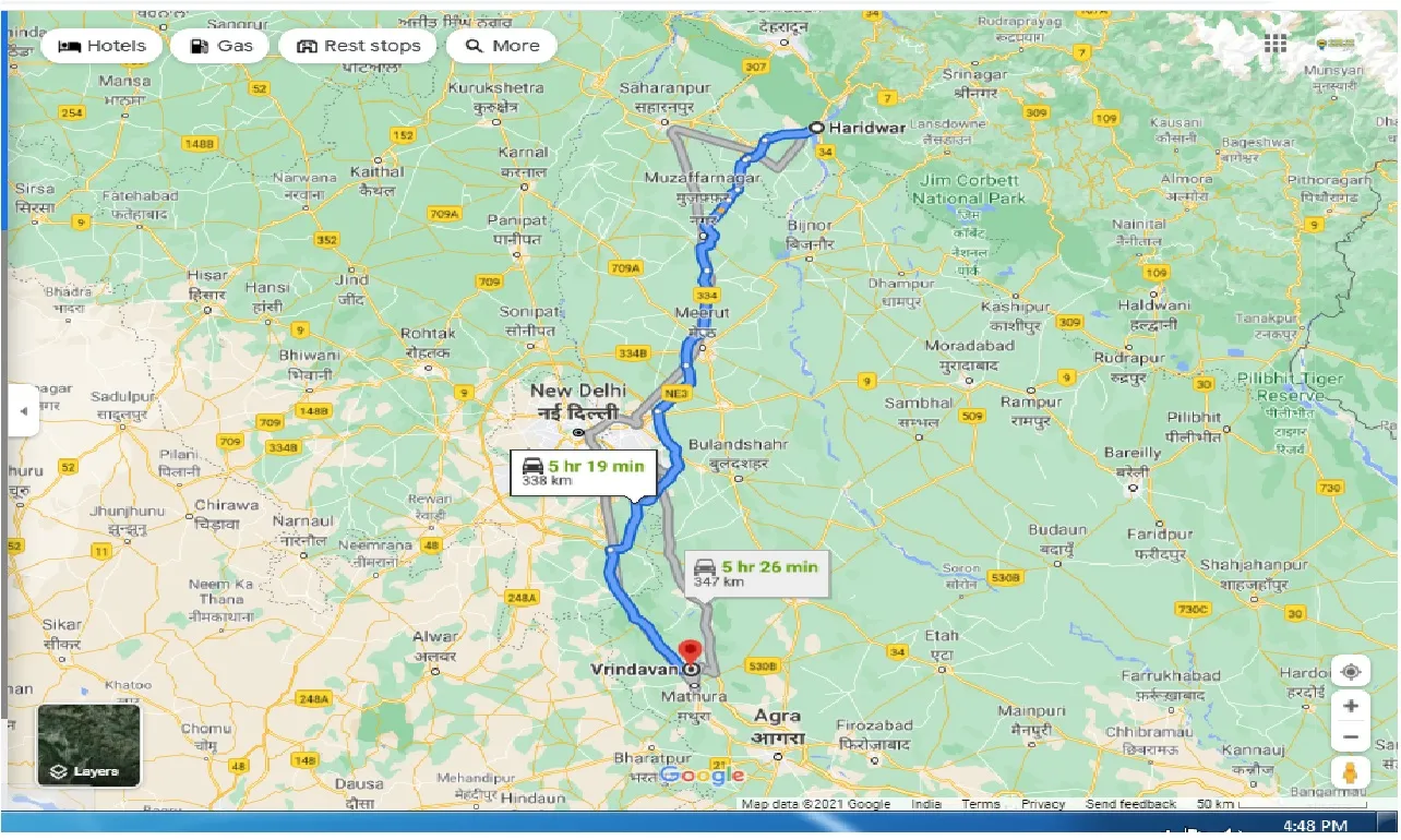 haridwar-to-vrindavan-round-trip