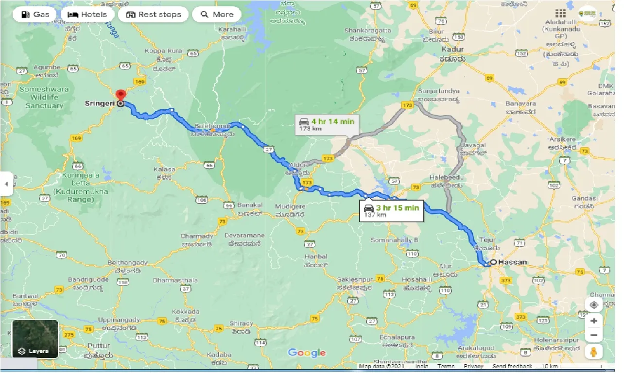 hassan-to-sringeri-one-way