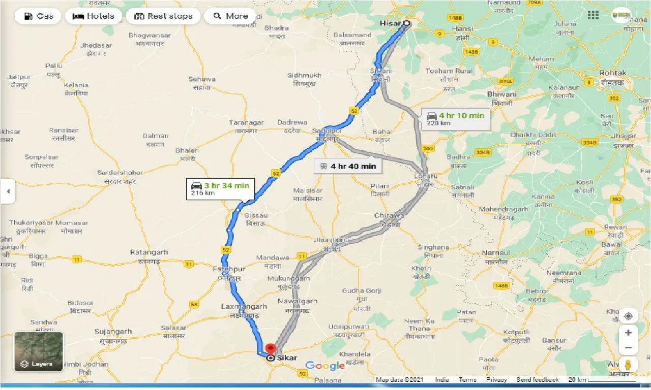 hisar-to-sikar-round-trip