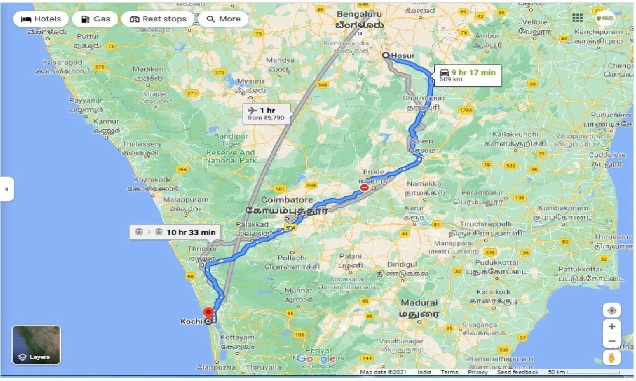 hosur-to-cochin-one-way