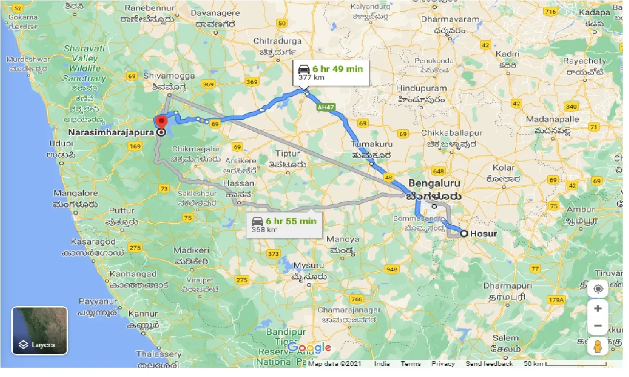 hosur-to-narasimharajapura-one-way