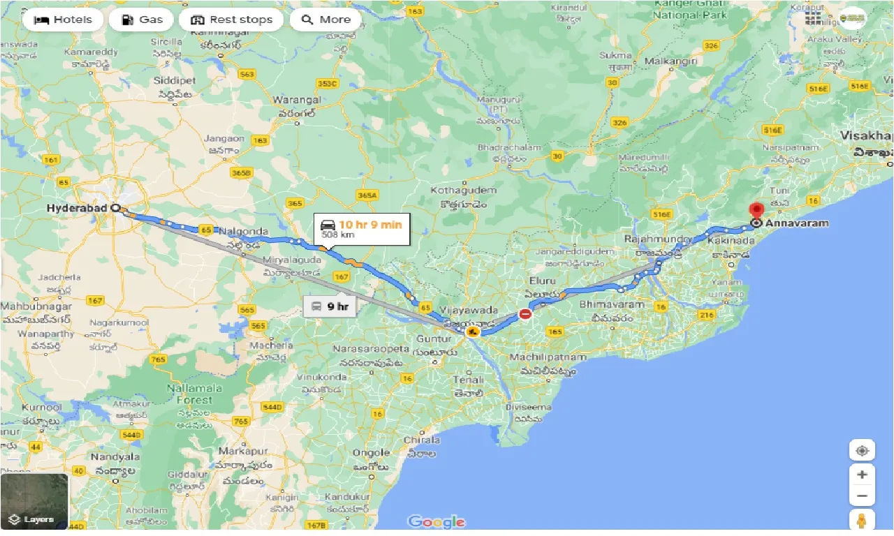 hyderabad-to-annavaram-round-trip