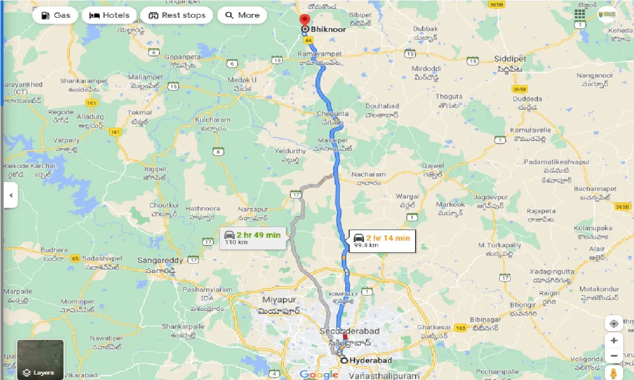 hyderabad-to-bhiknoor-round-trip