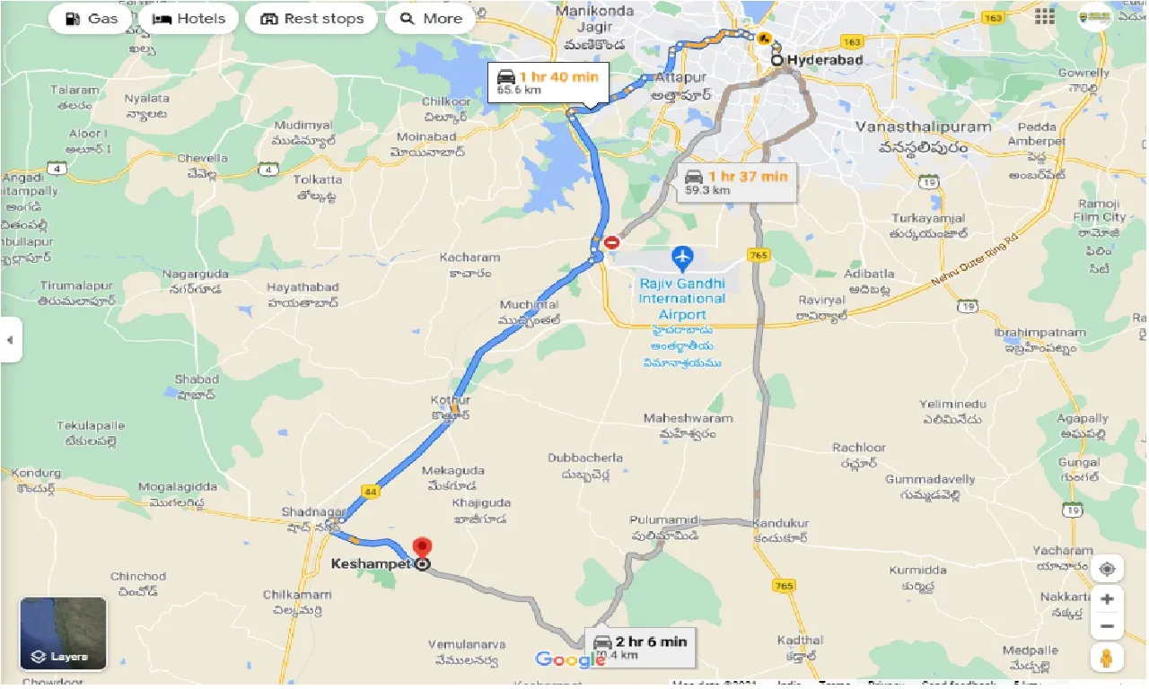 hyderabad-to-keshampet-one-way