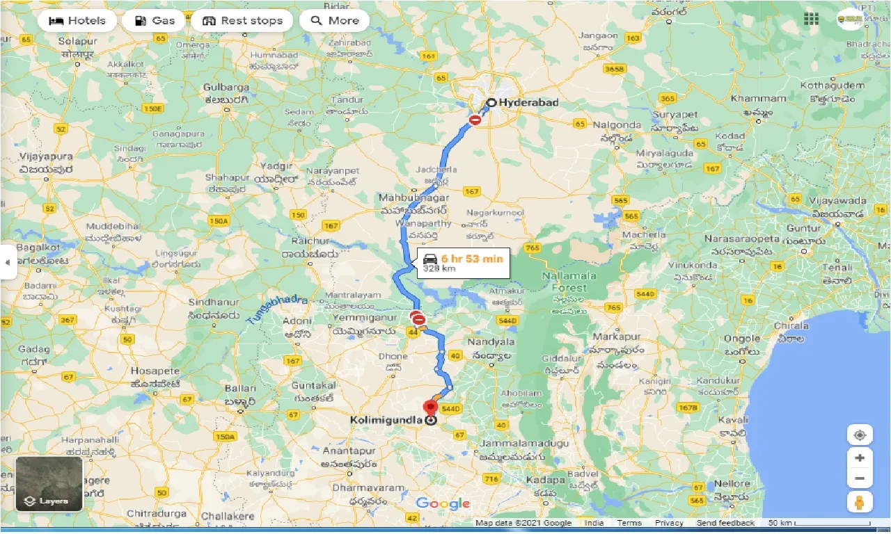 hyderabad-to-kolimigundla-one-way