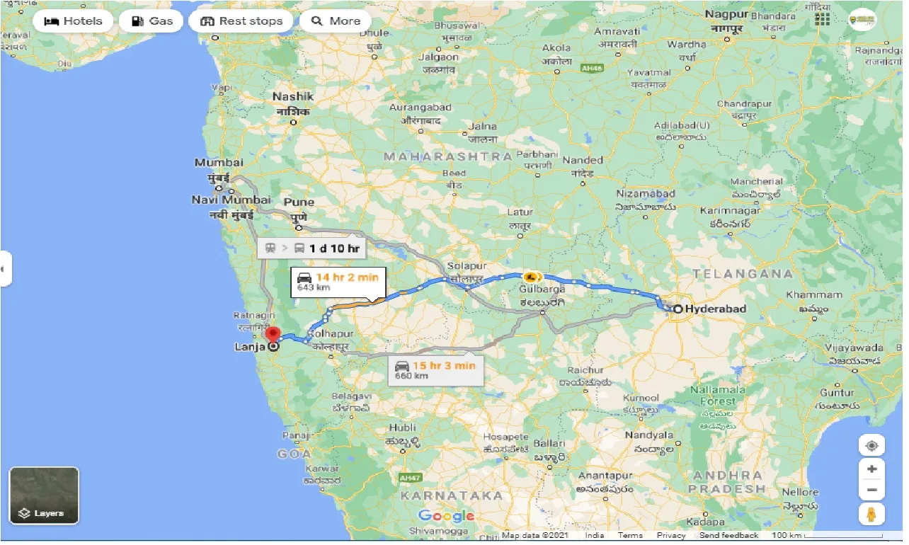 hyderabad-to-lanja-round-trip