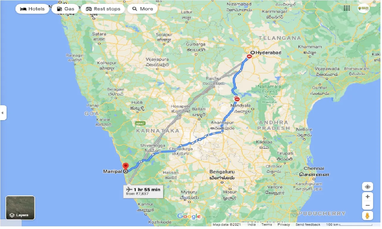 hyderabad-to-manipal-round-trip