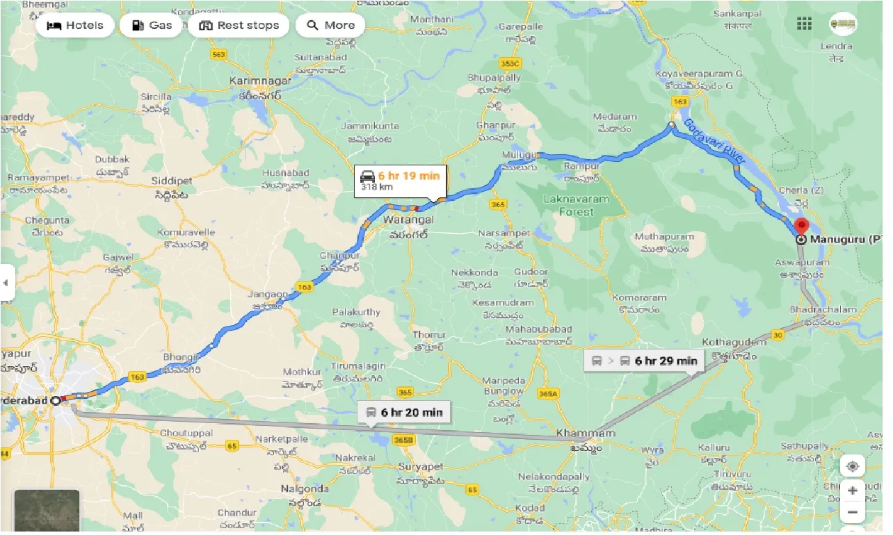 hyderabad-to-manuguru-round-trip