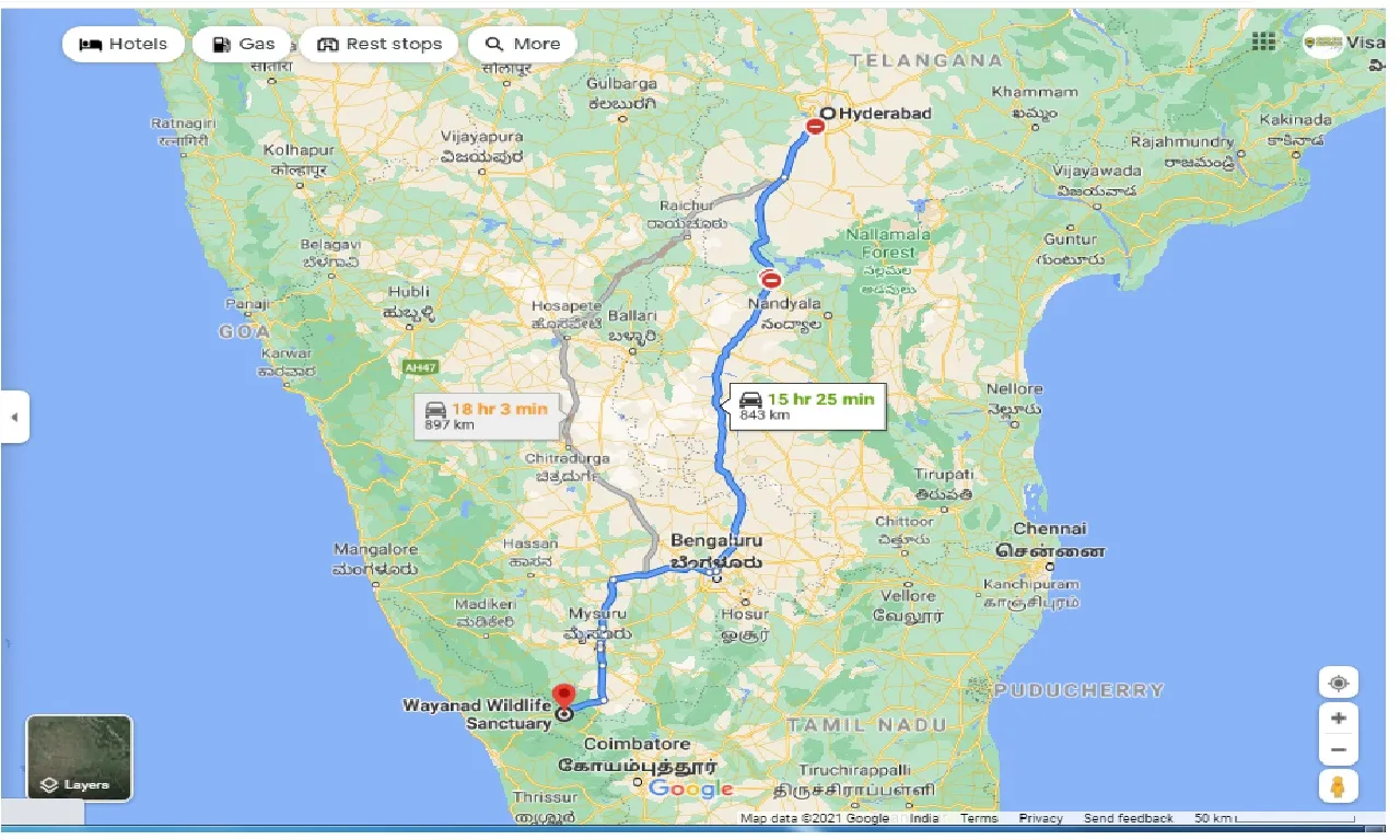 hyderabad-to-muthanga-wildlife-sanctuary-round-trip