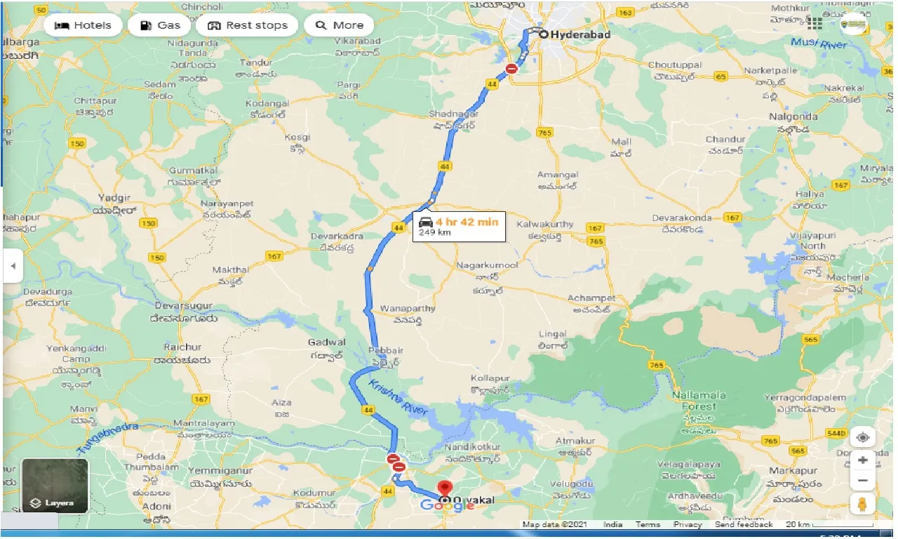 hyderabad-to-orvakal-round-trip