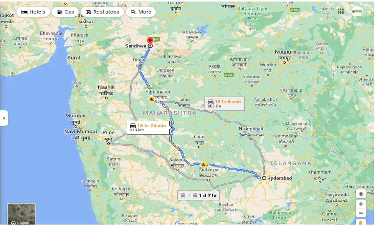 hyderabad-to-sendhwa-one-way