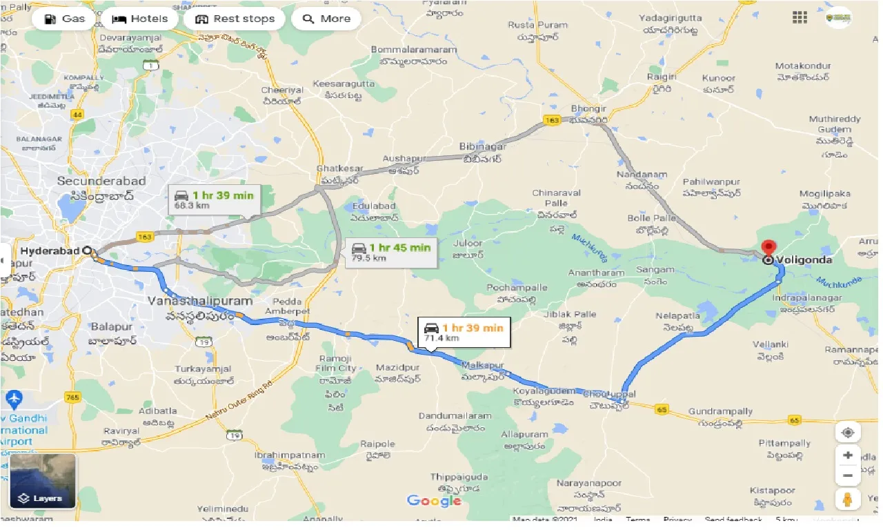 hyderabad-to-valigonda-round-trip