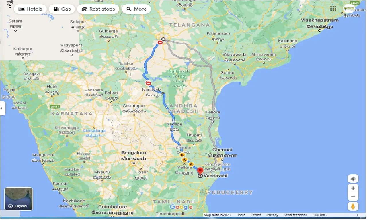 hyderabad-to-vandavasi-round-trip