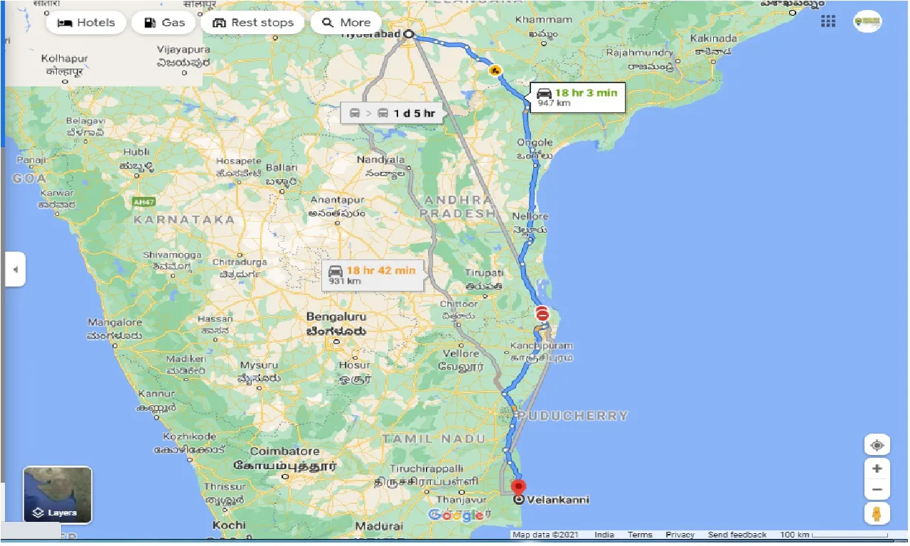 hyderabad-to-velankanni-one-way