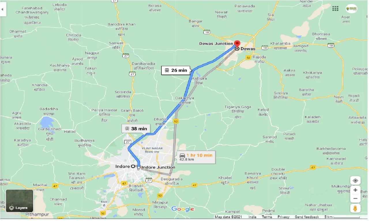 Indore To Dewas One Way indore-to-dewas-one-way