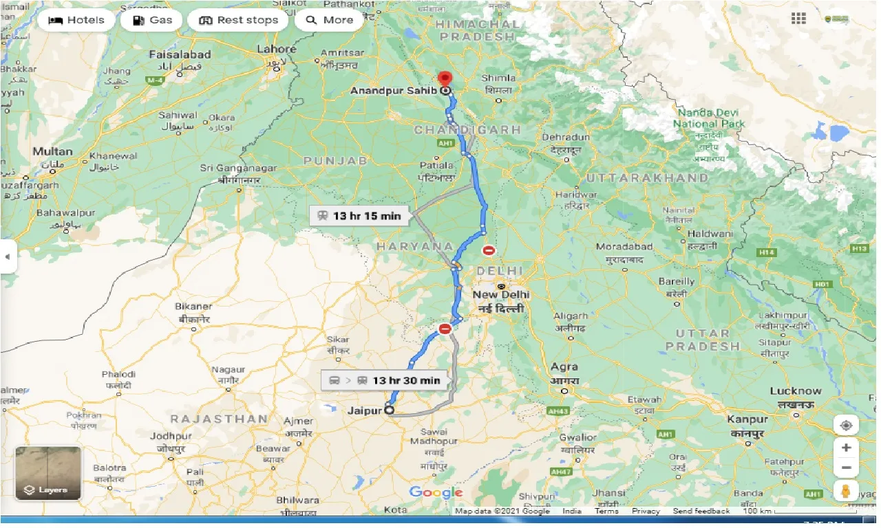 jaipur-to-anandpur-sahib-one-way