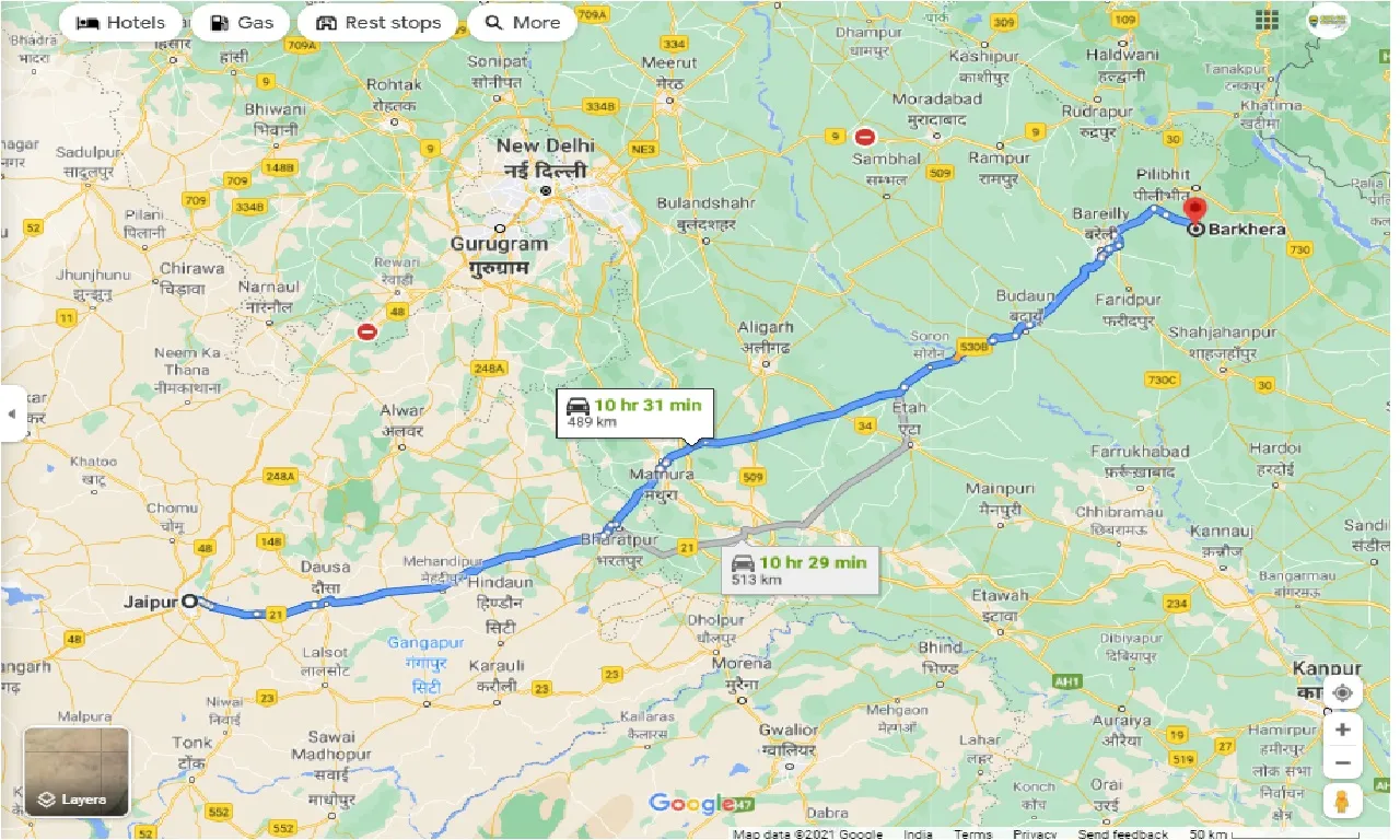 jaipur-to-barkhera-round-trip