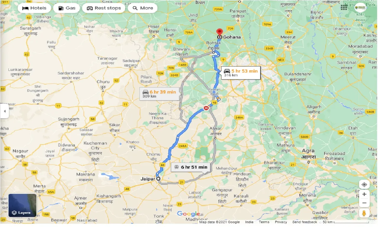 jaipur-to-gohana-one-way