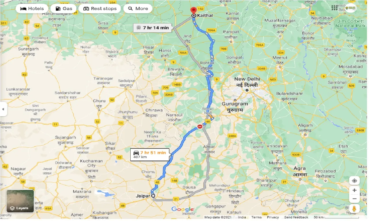 jaipur-to-kaithal-one-way